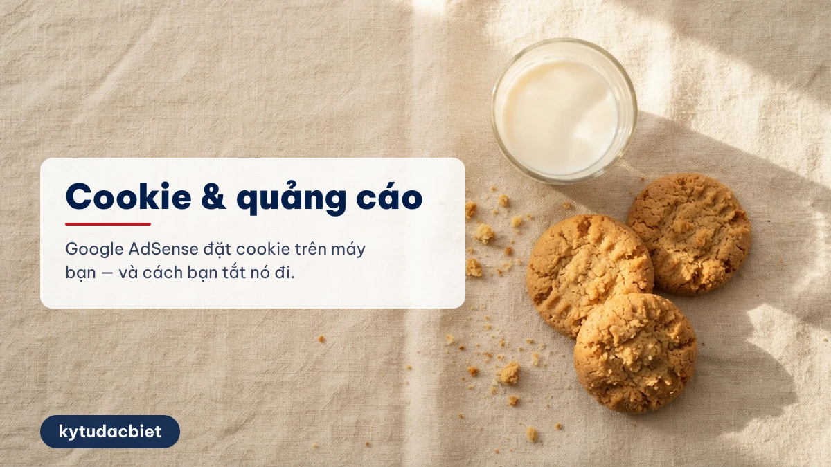 Cookie và quảng cáo Google AdSense trên kytudacbiet